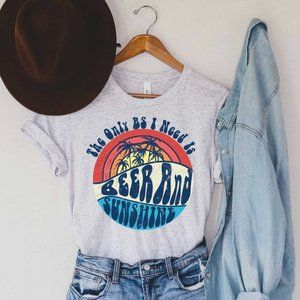 Beer and Sunshine Graphic Tee